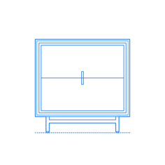 Furniture Nightstands Lara Nightstand Outline Svg File, Free Vectors File